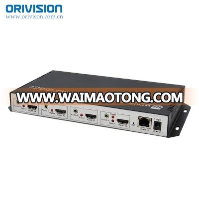 ZY-EH404 H.264 4 channel HDMI Encoder support RTMP RTSP ONVIF HTTP Live streaming Encoder