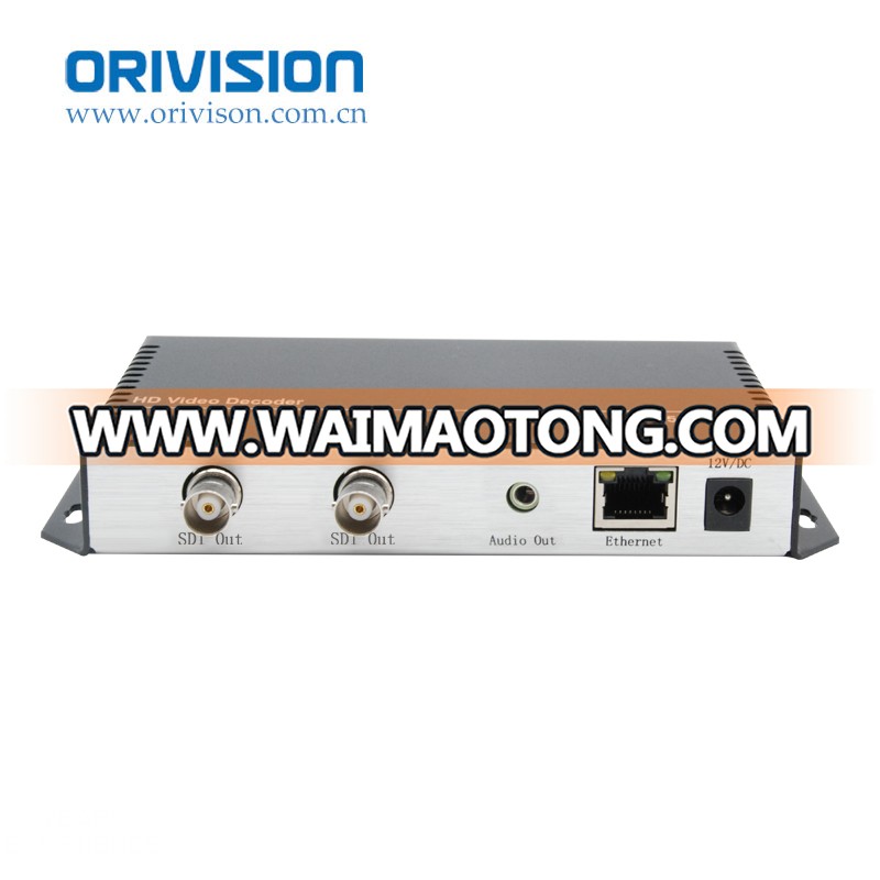 ZY-DS301 video decoder H.265/H.264 Live Broadcast LAN 1080P Support RTMP HTTP UDP Multicast Unicast Support OSD Rolling Factory